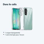 Contenu du colis – Coque Silicone Transparente + Verre Trempe Pour Samsung Galaxy A26 5G