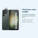 Accessoire ajusté au modèle exact – Verres Trempes et Protections Camera Arriere X2 Pour Samsung Galaxy S23 Plus