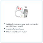 Expédition le jour même, livraison offerte, retours sous 30 jours – X3 Cable Usb pour Iphone 6 /6S / 6Plus / 6SPlus PACK X3