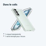Contenu du colis – Coque Pour Samsung Galaxy S26 Silicone Transparente Angles Renforces + Verre Trempe