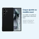Accessoire ajusté au modèle exact – Coque Pour Samsung Galaxy S25 Ultra Silicone Noir