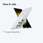 Contenu du colis – Coque Silicone Transparente Compatible Magsafe Pour Samsung Galaxy S24 Ultra