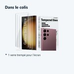 Contenu du colis – Verre Trempé pour Samsung Galaxy S23 Ultra (6,8 pouces) [Pack 3] Film Vitre Protection Ecran