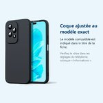 Accessoire ajusté au modèle exact – Coque Silicone Noir Pour Honor 200 Lite