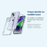 Accessoire ajusté au modèle exact – Coque Silicone Angles Renforces + 2 Vitres Protection Ecran Pour Apple iPhone 14 Plus