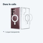 Contenu du colis – Coque Silicone Transparente Compatible Magsafe Pour Samsung Galaxy S22 Ultra
