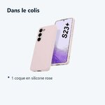 Contenu du colis – Coque Silicone Rose Pour Samsung Galaxy S23 Plus 5G