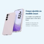 Accessoire ajusté au modèle exact – Coque Silicone Rose Pour Samsung Galaxy S23 Plus 5G