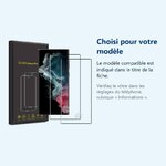 Accessoire ajusté au modèle exact – Verre Trempé pour Samsung Galaxy S22 Ultra (6,8 pouces) [Pack 2] Film Vitre Protection Ec