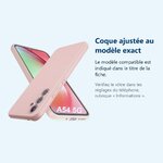 Accessoire ajusté au modèle exact – Coque Silicone Rose Pour Samsung Galaxy A54 5G