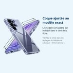 Accessoire ajusté au modèle exact – Coque Pour Samsung Galaxy S26 Ultra Silicone Transparente Angles Renforces + 2 Verres Tre