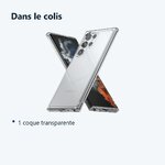Contenu du colis – Coque Transparente pour Samsung Galaxy S22 Ultra (6,8 pouces)