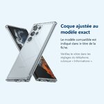 Accessoire ajusté au modèle exact – Coque Transparente pour Samsung Galaxy S22 Ultra (6,8 pouces)