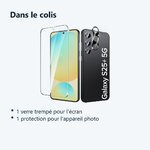 Contenu du colis – Verre Trempe et Protection Camera Arriere Pour Samsung Galaxy S25 Plus