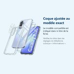 Accessoire ajusté au modèle exact – Coque Silicone Transparente + Verres Trempes et Protections Camera Arriere Transparent X2