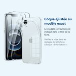 Accessoire ajusté au modèle exact – Coque Silicone Transparente + 2 Verres Trempes Pour iPhone 17e