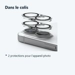 Contenu du colis – Verres Protection Camera Arriere X2 Pour iPhone 16