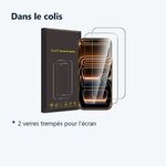 Contenu du colis – Verres Trempes X2 Pour iPhone 17 Pro Max