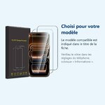 Accessoire ajusté au modèle exact – Verres Trempes X2 Pour iPhone 17 Pro Max