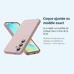 Accessoire ajusté au modèle exact – Coque Silicone Rose Pour Samsung Galaxy S24