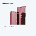 Contenu du colis – Coque Folio Rabat Miroir Pour Samsung Galaxy S23 FE Couleur Rose