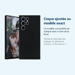 Accessoire ajusté au modèle exact – Coque Noir pour Samsung Galaxy S22 Ultra (6,8 pouces)