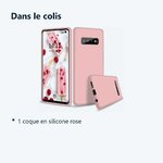 Contenu du colis – Coque Silicone Pour Samsung S10 Plus Couleur Rose Haute Protection