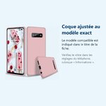 Accessoire ajusté au modèle exact – Coque Silicone Pour Samsung S10 Plus Couleur Rose Haute Protection