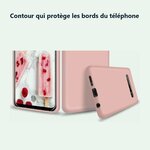 Contour qui protège les bords – Coque Silicone Pour Samsung S10 Plus Couleur Rose Haute Protection