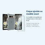 Accessoire ajusté au modèle exact – Coque Silicone Angles Renforces + 2 Vitres Protection Ecran Pour Google Pixel 7 Pro 5G