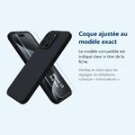 Accessoire ajusté au modèle exact – Coque Noir pour iPhone 12 Pro Max (6,7 pouces) et Verre Trempé Film Protection Ecran