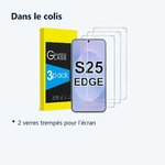 Contenu du colis – Verres Trempes X3 Pour Samsung Galaxy S25 Edge