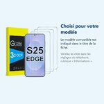 Accessoire ajusté au modèle exact – Verres Trempes X3 Pour Samsung Galaxy S25 Edge