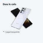 Contenu du colis – Coque Silicone Transparente Pour Samsung Galaxy S21 Ultra 5G