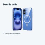 Contenu du colis – Coque de Protection Transparente Compatible Magsafe Pour iPhone 16