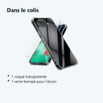 Contenu du colis – Coque Pour Google Pixel 10a Silicone Transparente Angles Renforces + Verre Trempe