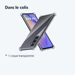 Contenu du colis – Coque Silicone Transparente Angles Renforces Pour Samsung Galaxy A54 5G