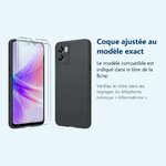 Accessoire ajusté au modèle exact – Coque Silicone TPU Couleur Noire + 2 Verres Trempes Pour Oppo A77 5G / A57 5G