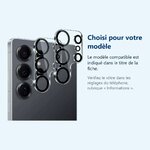 Accessoire ajusté au modèle exact – Verres Protection Camera Arriere Transparent X2 Pour Samsung Galaxy S25 Ultra