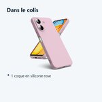 Contenu du colis – Coque Pour Xiaomi Redmi 13C / Poco C65 Silicone Rose