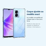 Accessoire ajusté au modèle exact – Coque Silicone Angles Renforces Pour Oppo A77 5G / A57 5G