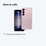 Contenu du colis – Coque Metal couleur Rose Pour Samsung Galaxy S23 Plus 5G