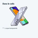 Contenu du colis – Coque Silicone Transparente Angles Renforces Pour Samsung A33 5G