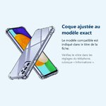Accessoire ajusté au modèle exact – Coque Silicone Transparente Angles Renforces Pour Samsung A33 5G