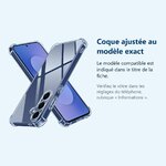 Accessoire ajusté au modèle exact – Coque Pour Samsung Galaxy S25 FE Silicone Transparente Angles Renforces