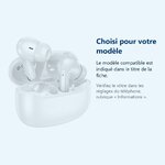 Accessoire ajusté au modèle exact – Ecouteurs Bluetooth 5,4 Blanc sans Fil Hi-FI Son Stéréo Microphones Intégrés USB-C Charge