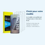 Accessoire ajusté au modèle exact – Verres Trempes X3 Pour Samsung Galaxy S25 Ultra