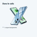 Contenu du colis – Coque Silicone Transparente Angles Renforces Pour Xiaomi Redmi Note 12 5G