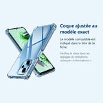 Accessoire ajusté au modèle exact – Coque Silicone Transparente Angles Renforces Pour Xiaomi Redmi Note 12 5G