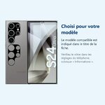 Accessoire ajusté au modèle exact – Verres Protection Camera Arriere X2 Pour Samsung Galaxy S24 Ultra
